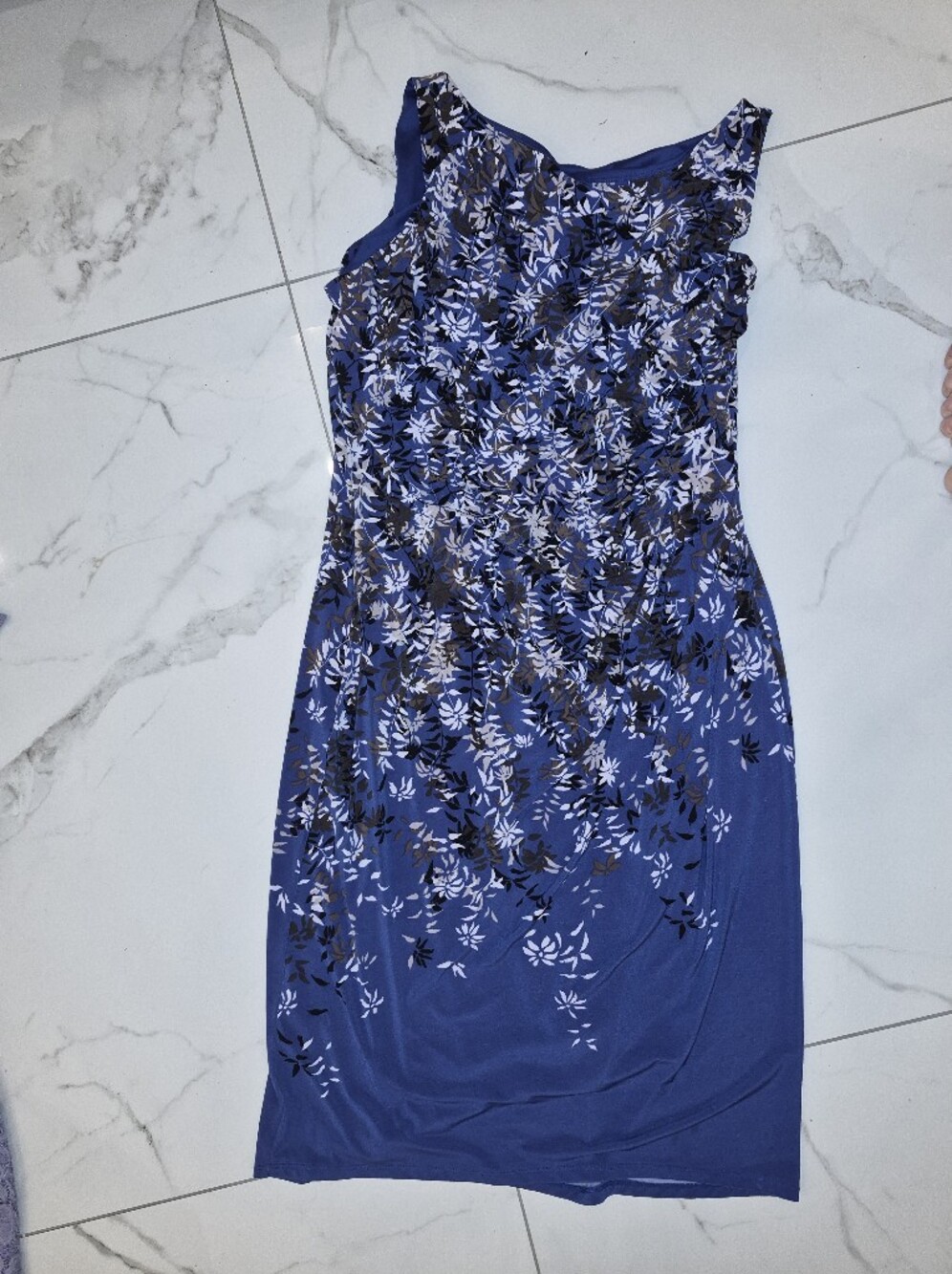Jones Studio Royal Blue Floral Dress